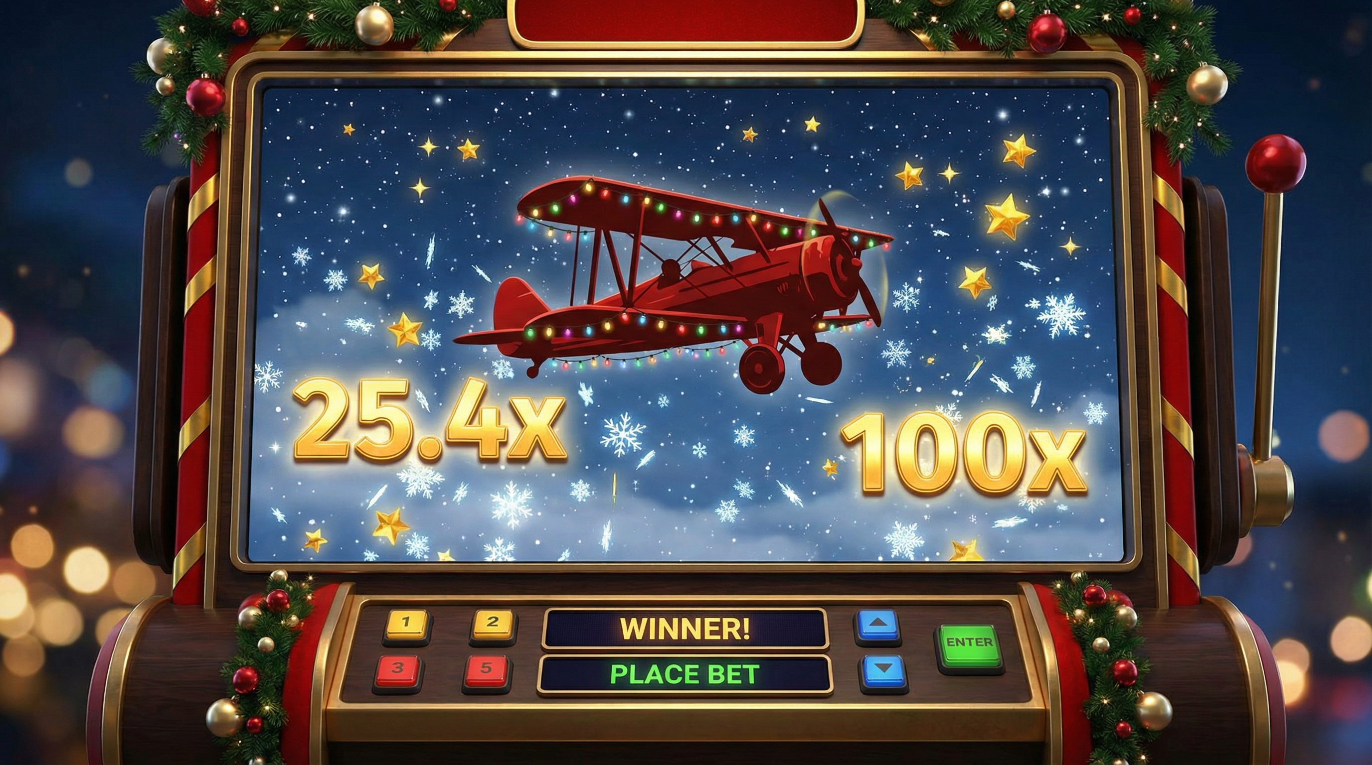 Aviator Navideño en Loteria Navidad